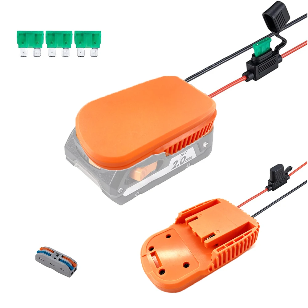 For Ridgid Aeg 18v Hyper Li-ion Battery Diy Dock Power Connector Battery Converter Rigid 12 Gauge Robotics