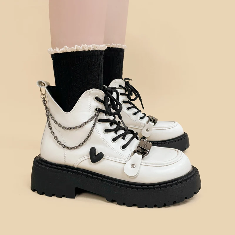 Белые ботинки челси Amy and Michael, женские ботильоны ручной работы,женские красивые ботинки на платформе для девушек и студентов, дизайнерскаяобувь
