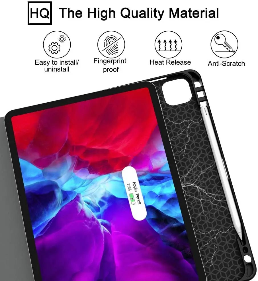 Чехол для iPad Air 5 2022 4 10 9 дюйма Pro 11 2018 2020 2021 чехол с держателем карандаша и зарядкой