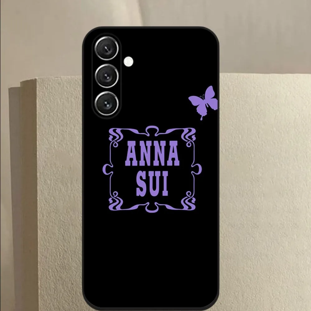 Purple Brand A-ANNA S-SUI Phone Case For Samsung Galaxy A13 A21s A22 A31 A32 A52 A53 A71 A80 A91 Soft Black Cover
