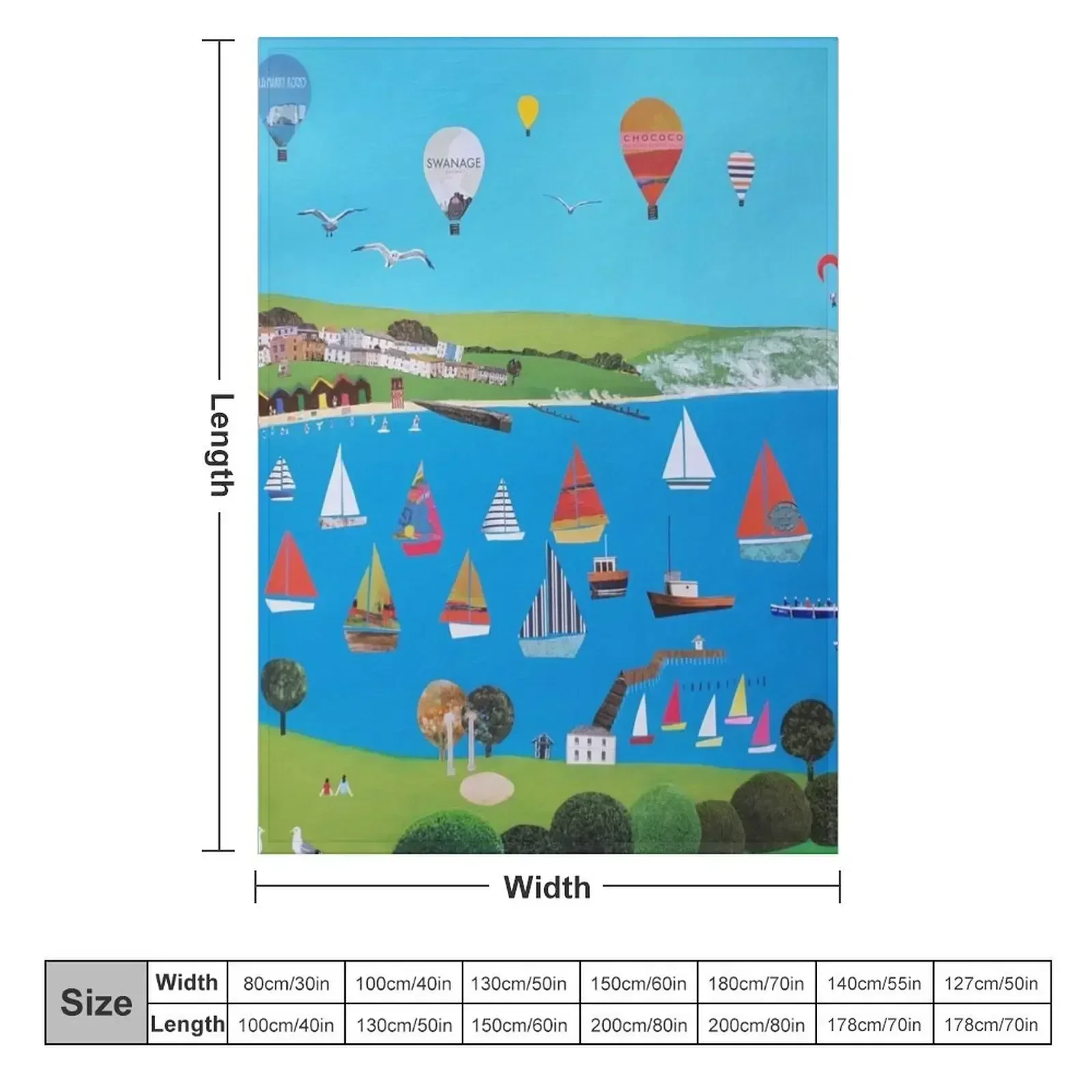 Одеяло Swanage Dorset одеяла для косплея в стиле аниме детские