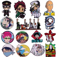 collection cartoon japanese anime badge funny comics enamel pins metal cute collar pins brooches jewelry lapel pin jewelry