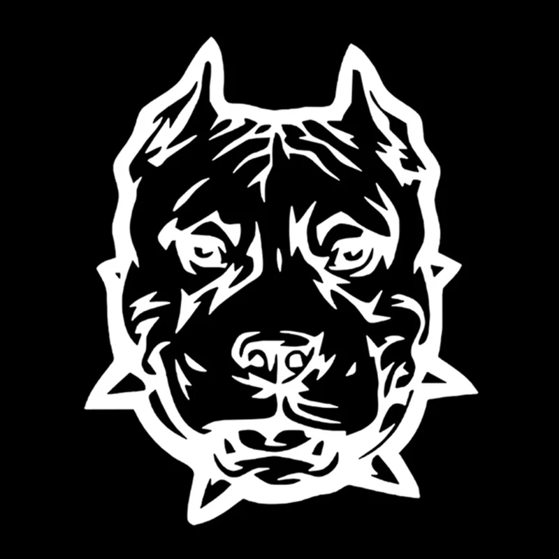 Виниловая наклейка на машину pitbull dog с цепью для volkswagen bmw e46 e90 passat b6 автомобильная