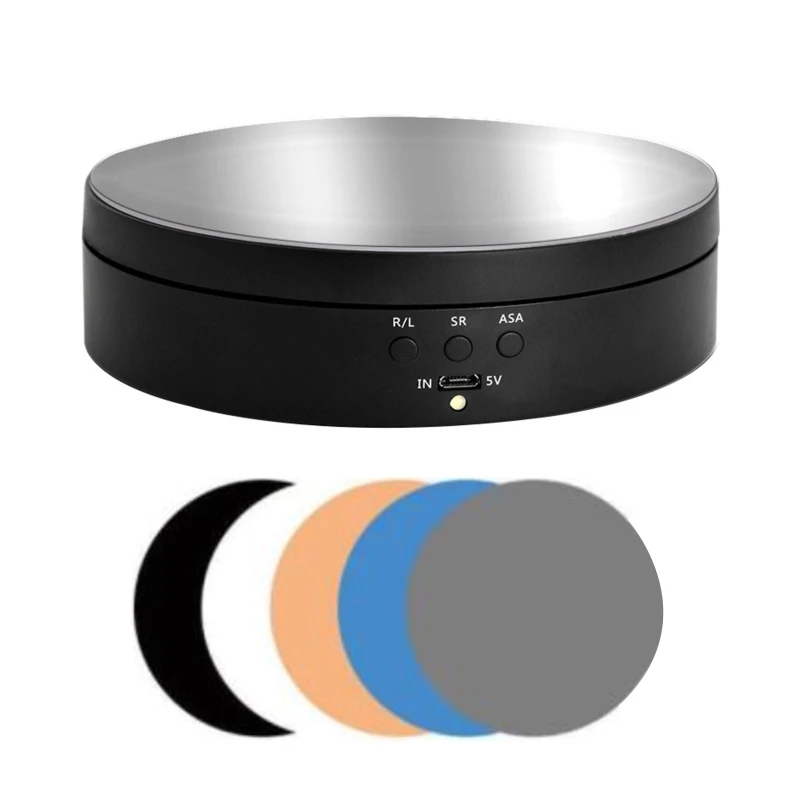 

Motorized Rotating Display Stand Electric Turntable 3 Speeds Adjustable Revolving Base for Photography, Collectibles T8DE