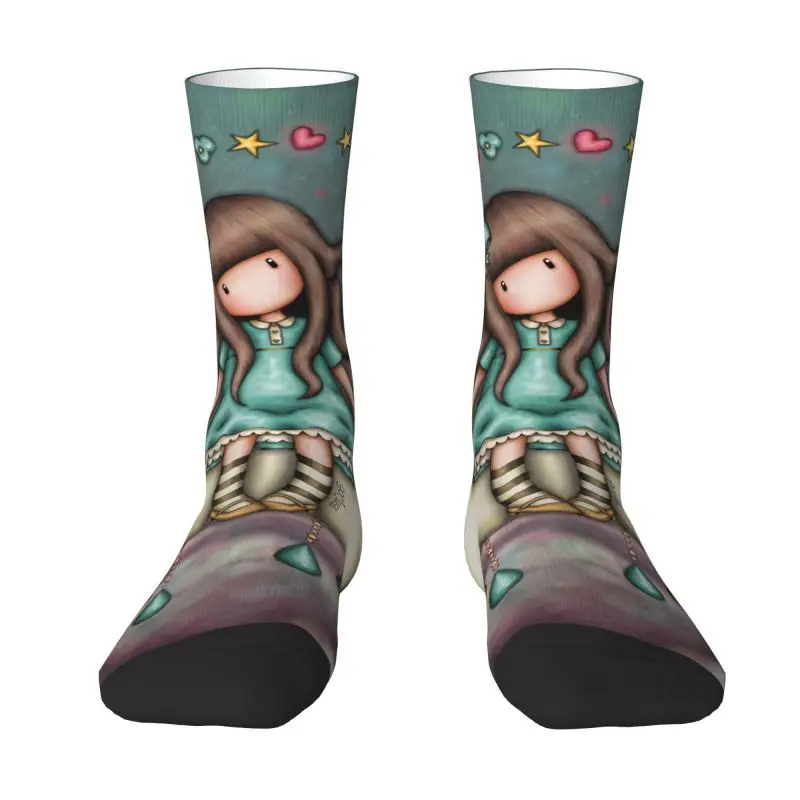 

Funny Anime Santoro Gorjuss Socks Women Men Warm 3D Printed Cartoon Gorjuss Girls Basketball Sports Socks