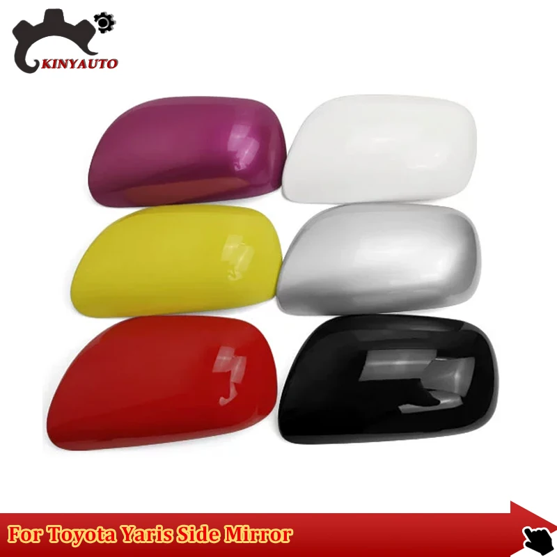 

For Toyota Yaris 08-13 Side External Rearview Mirror Lens Glass Turn Signal Light Lamp Lower Lid Shell Frame Cover Holder