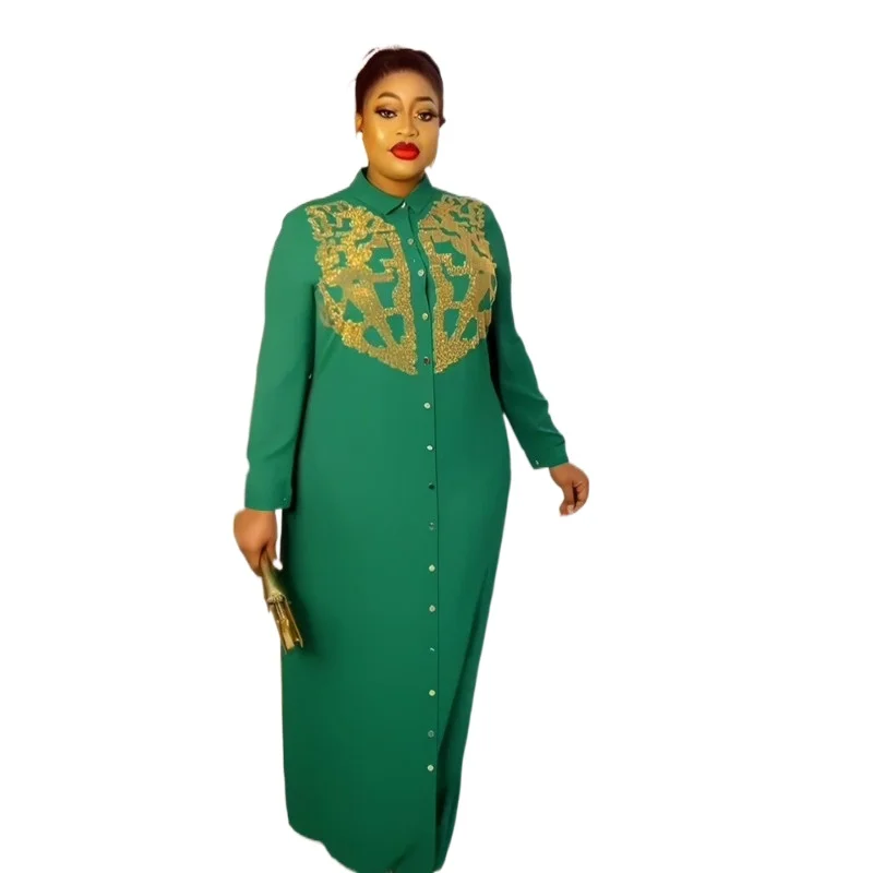 Африканские платья с длинным рукавом для женщин 2023