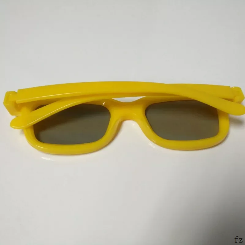 50 шт. Желтые Детские 3D очки для детей Поляризованные линейная поляризация 45/135
