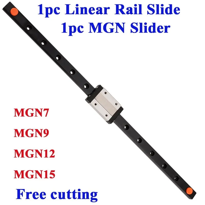 

Линейная направляющая MGN7 MGN9 MGN12 MGN15 100-1000 мм с кареткой