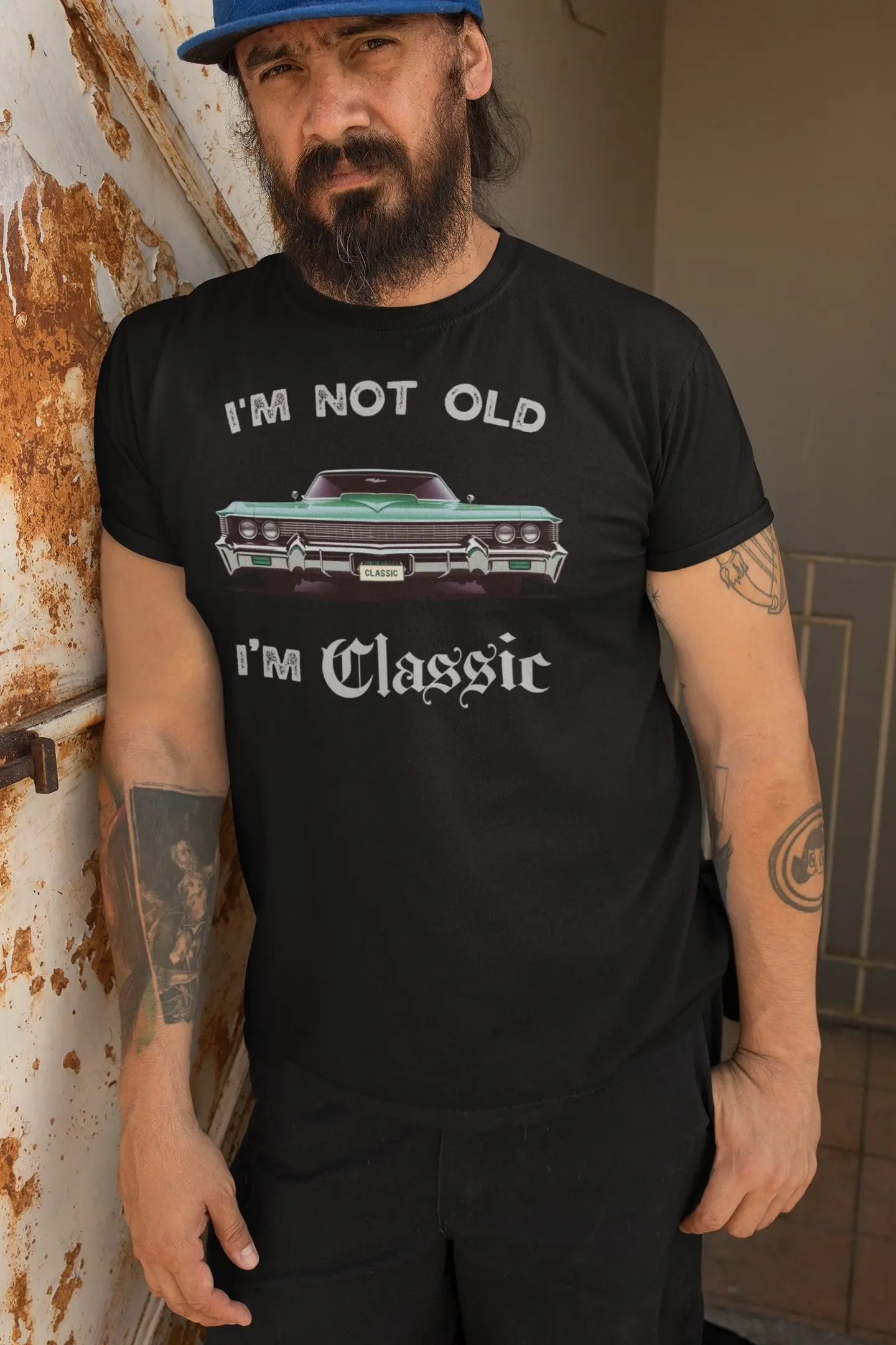 Классическая футболка I'm Not Old забавный автомобиль Lowrider для мужчин и женщин день