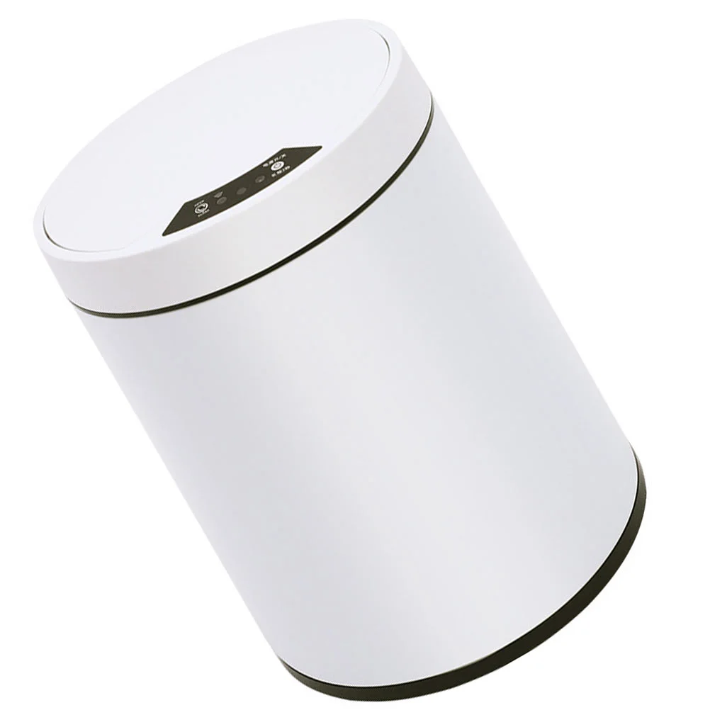 

Can Garbage Bin Trash Waste Induction Dustbin Automatic Contactless Auto Touchless Lid Motion Sensor Oval Shaped Storage