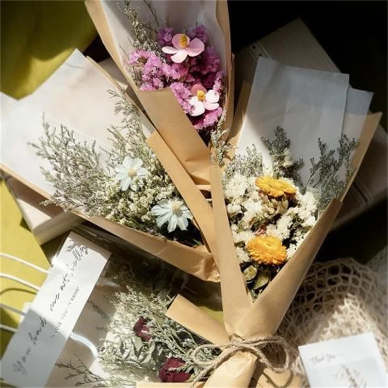 

1SET Natural Dried Lover Grass Forget-me-not Flower Plants Bouquet Home Decoration Accessories Photography Props
