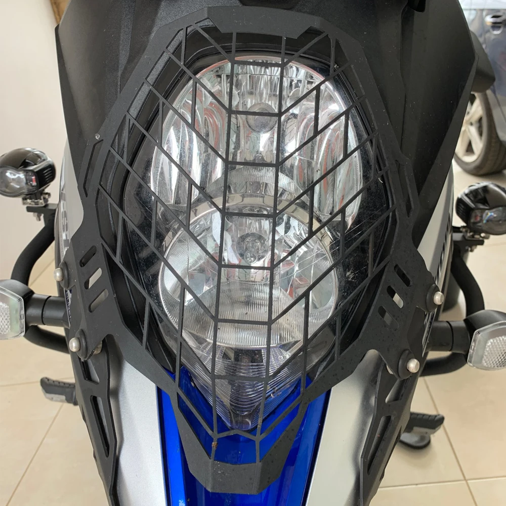 Фото Защитная решетка для фар Suzuki DL650 vдополнительный 650 защитная решетка Vstrom650 2017 18 19 2020 2021 V-STORM 650XT Аксессуары для мотоцикла №1