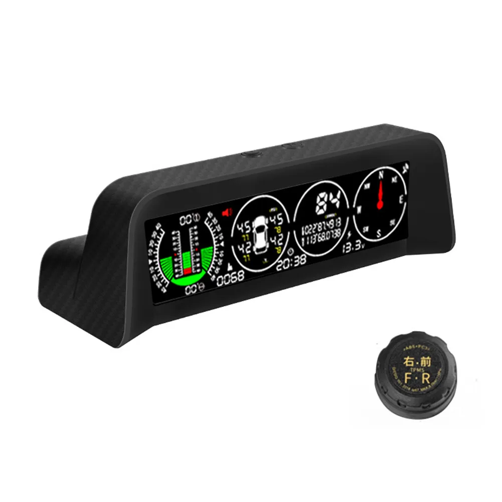 

Автомобильный GPS TPMS HUD Дисплей X91 3 в 1, монитор давления в шинах, спидометр, измеритель наклона автомобиля, Электронная деталь