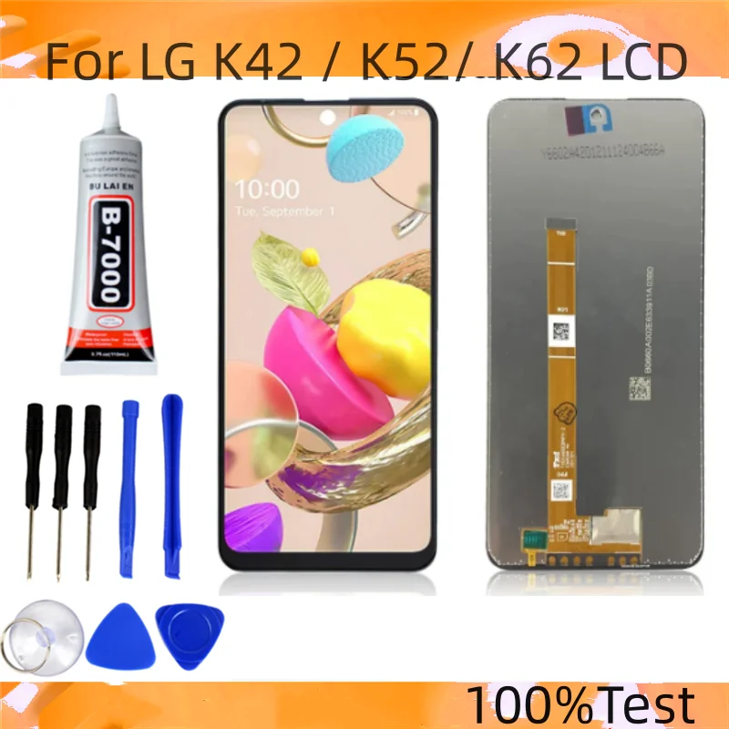 Протестированный оригинальный ЖК-дисплей для LG K42 K52 K62 дигитайзер сенсорного