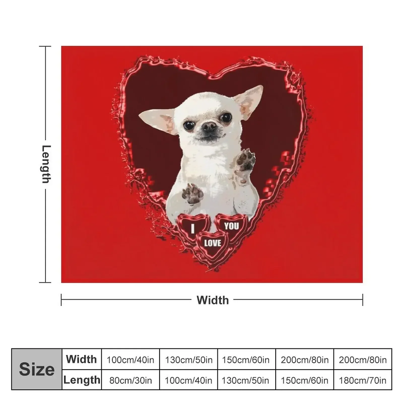 Одеяло CHIHUAHUA ST VALENTIN DOG роскошное одеяло мягкие туристические клетчатые одеяла