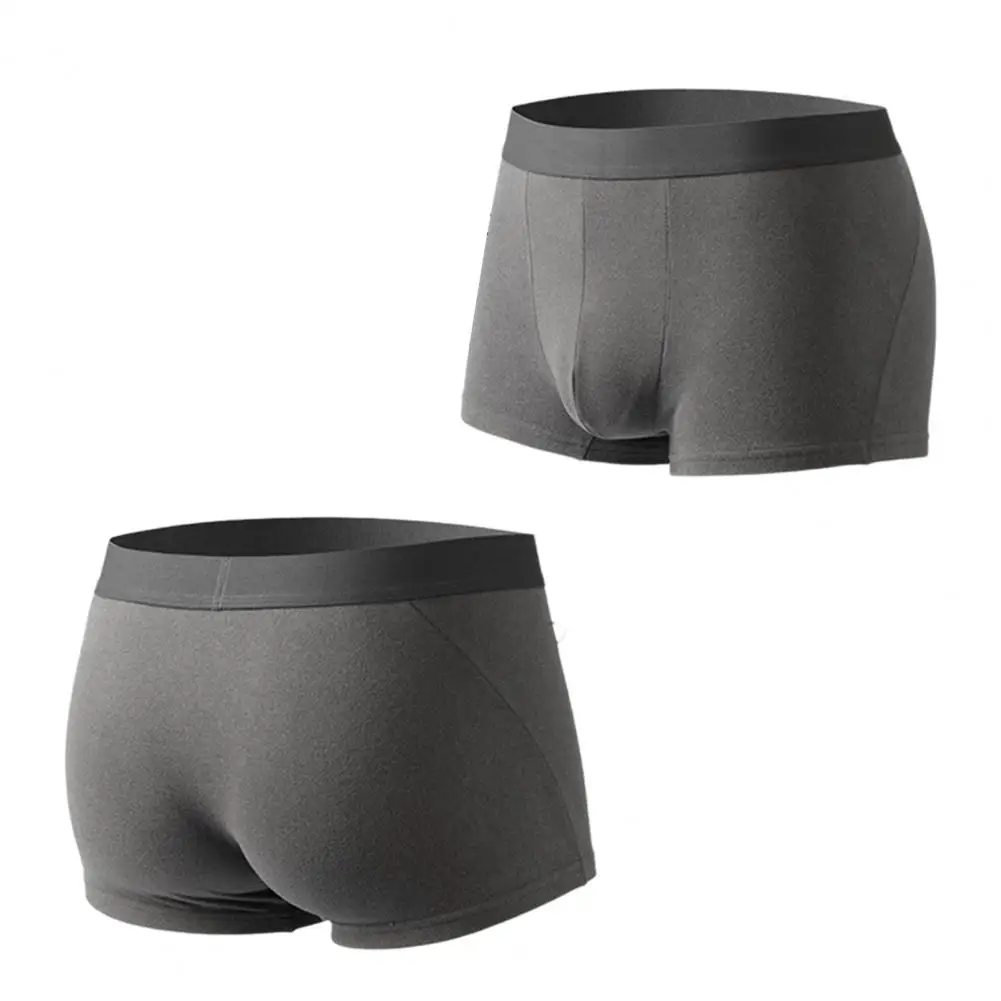 

Men Underpants Breathable Anti-septic Keep Warm High Elasticity Winter Underpants Boxers for Inner Wear