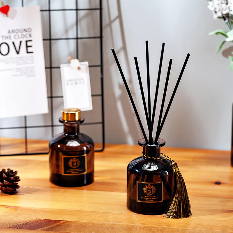 

3PCS 50ML Aroma Reed Diffuser Set No Fire Aromatherapy Ornament Bedroom Air Freshener Lavender Rose Sea Lemon Diffusers