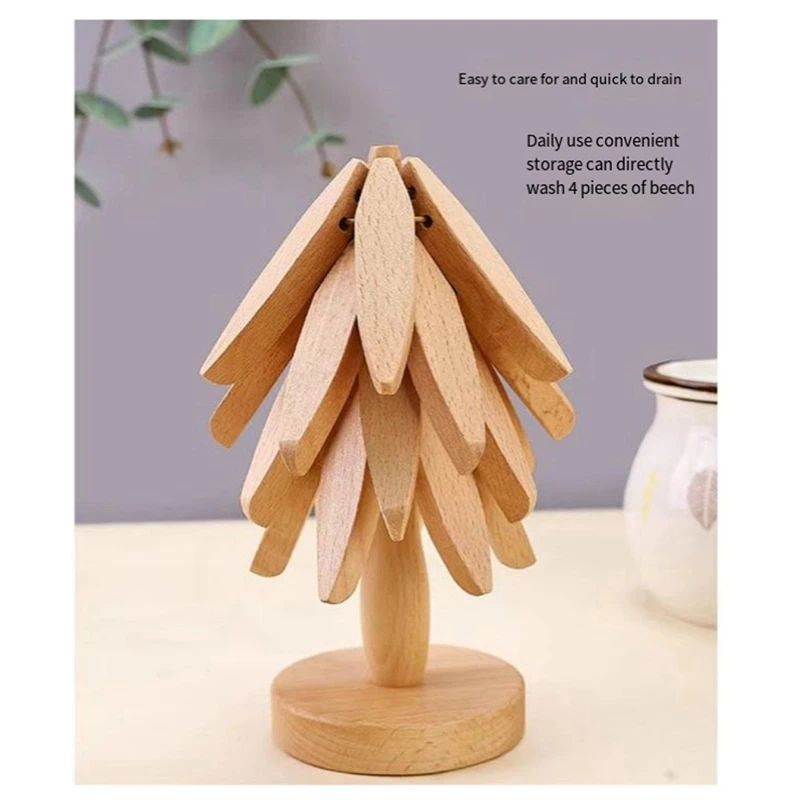 Дизайн в форме дерева Подставка для украшения деревянного штатива Защита от
