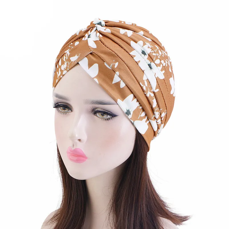 Новинка весенне-осенняя мягкая плиссированная шапка-тюрбан шапки для женщин