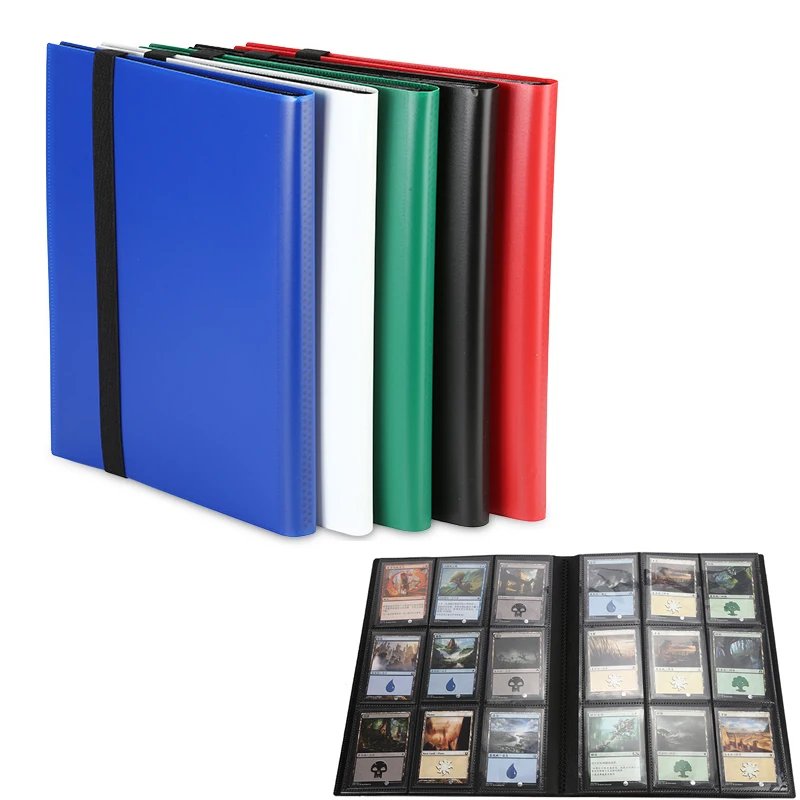 

Коллекция карточек с боковой загрузкой 360 карманов с эластичным ремешком аксессуары для настольных игр