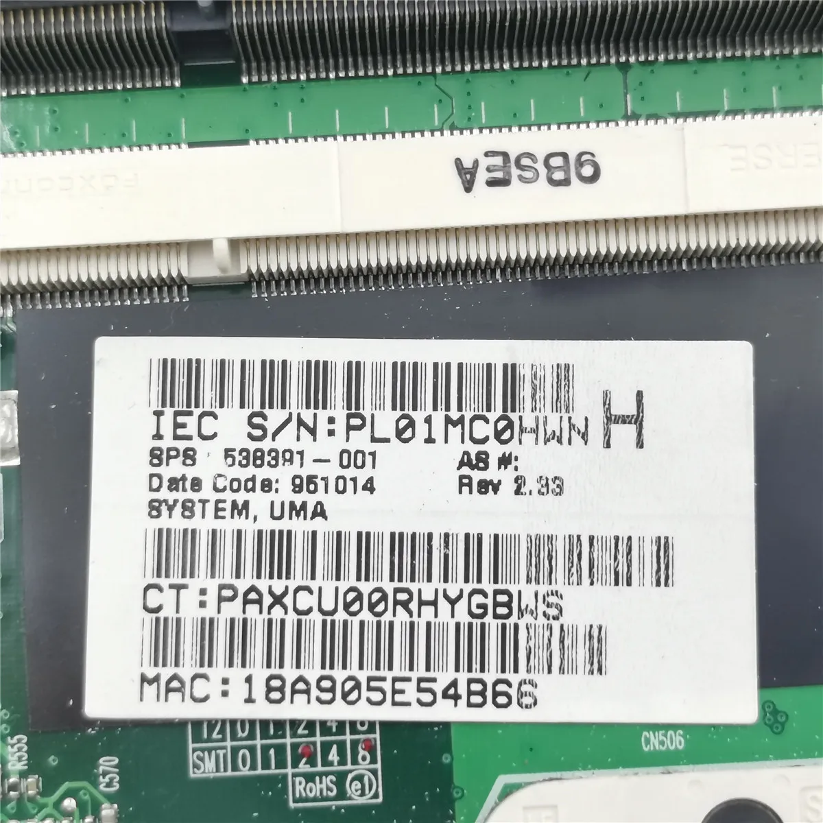 Материнская Плата Для Ноутбука HP Compaq 515, 615, CQ515, CQ615.