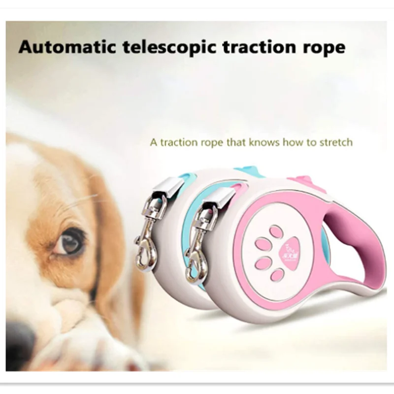 

Trendy Durable Dog Leash Automatic Retractable Nylon Dog Lead Extending Puppy Walking Leads for Small Medium Dogs Pet Products