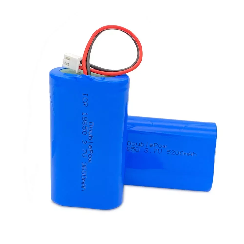 

DOUBLEPOW 3.7 V 18650 lithium battery 3600/5200mAh Rechargeable battery pack megaphone speaker protection board +XH-2P Plug