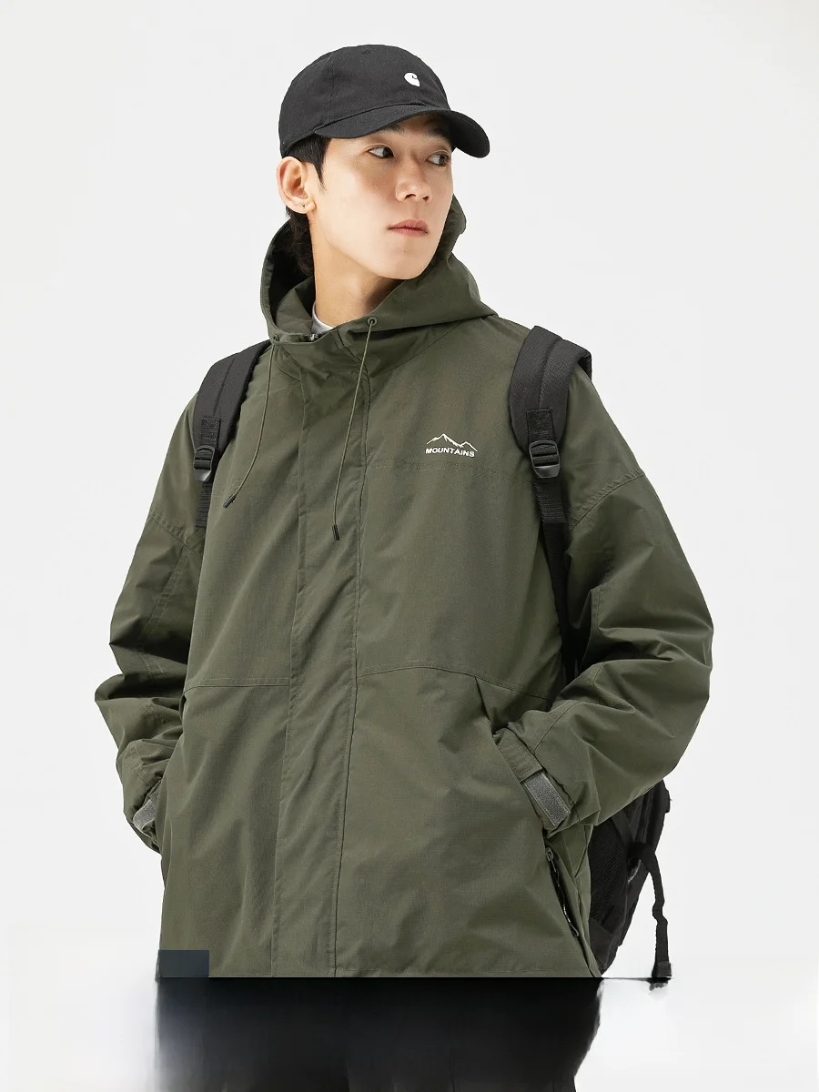 Весенне-осенняя уличная куртка-карго верхняя одежда мужская модная брендовая