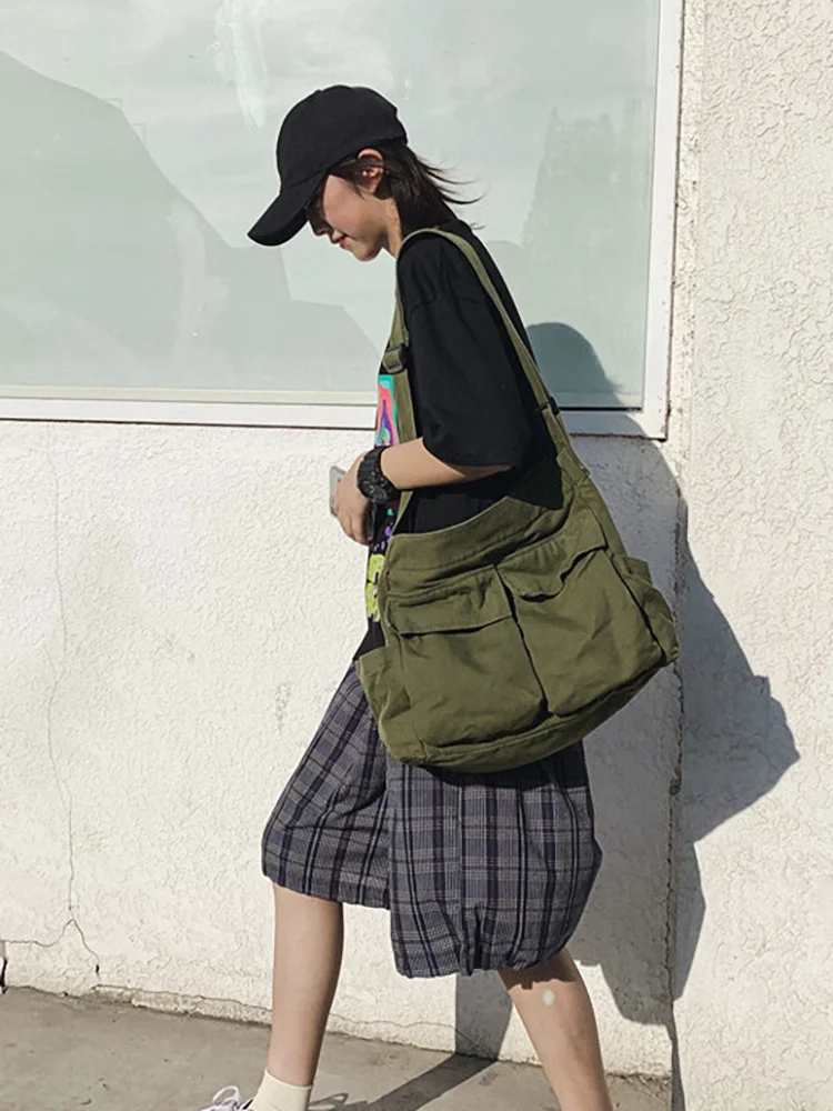 

Вместительная сумка-шоппер для женщин, мессенджер на ремне, дизайнерские холщовые сумки-тоуты через плечо, портфели для школы и компьютера для женщин