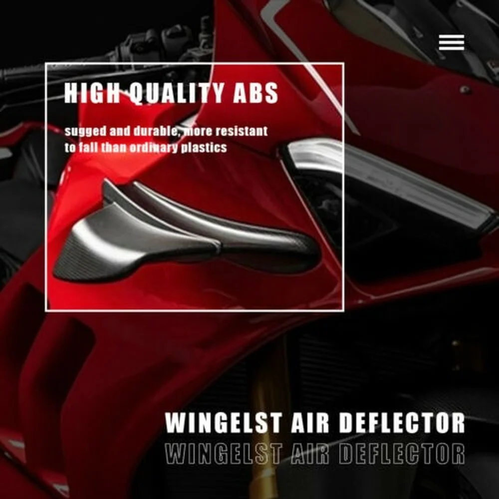 

Высококачественный аэродинамический спойлер крыла мотоцикла из углеродного АБС-волокна с клейкой для Yamaha YZF R1 R6 R25 для BMW S1000RR