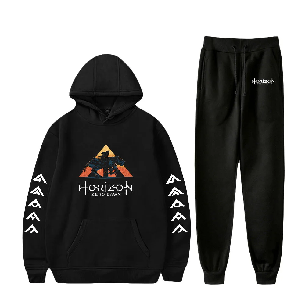 

Game Horizon Forbidden West Men's Sportswear Sets Casual Tracksuit Two Piece Set Top and Pants Sweat Suit Male Sporting Suits
