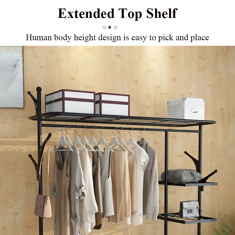 Стоячая вешалка для одежды сушилка с полками вешалки полки мебель дома | Мебель