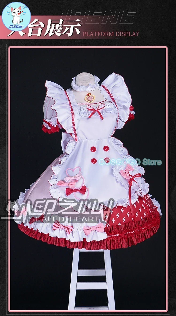 COSGOGO Goldenglow Косплей Костюм Arknights Прекрасная униформа горничной Платье Игровой