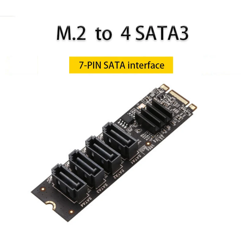 Карта расширения M.2 к SATA3 Адаптер PCI-E Sata Игровой контроллер карты PCIE NVME Riser Card