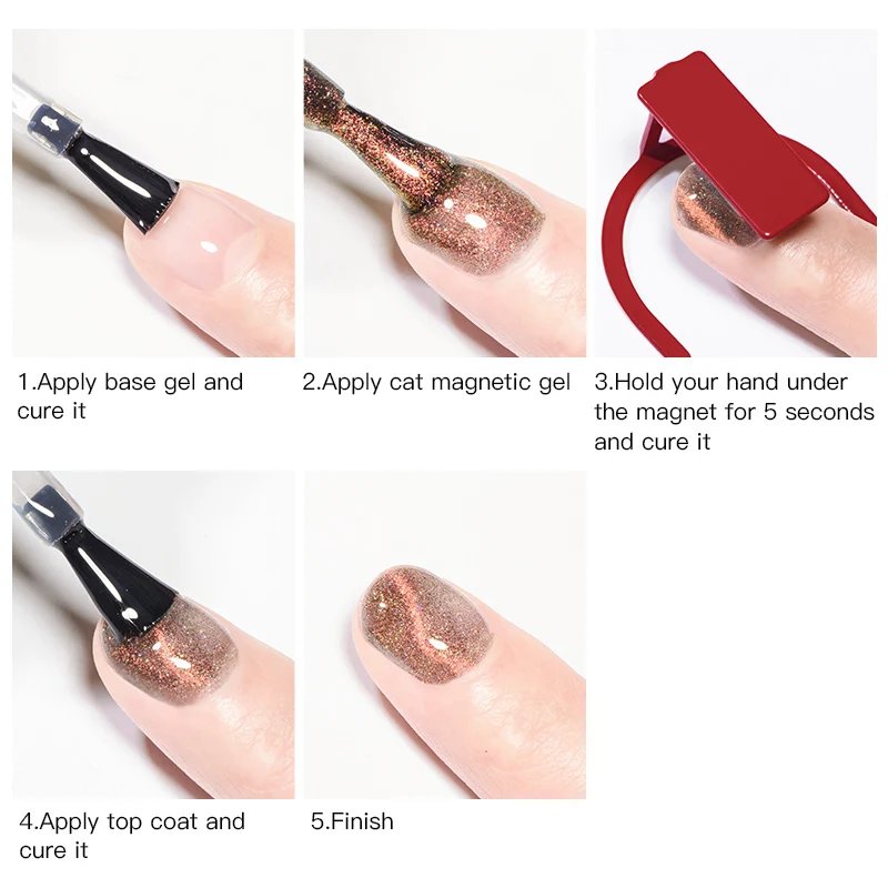 Магнитная палочка для дизайна ногтей Новый 3-цветный кронштейн высокая магнитная