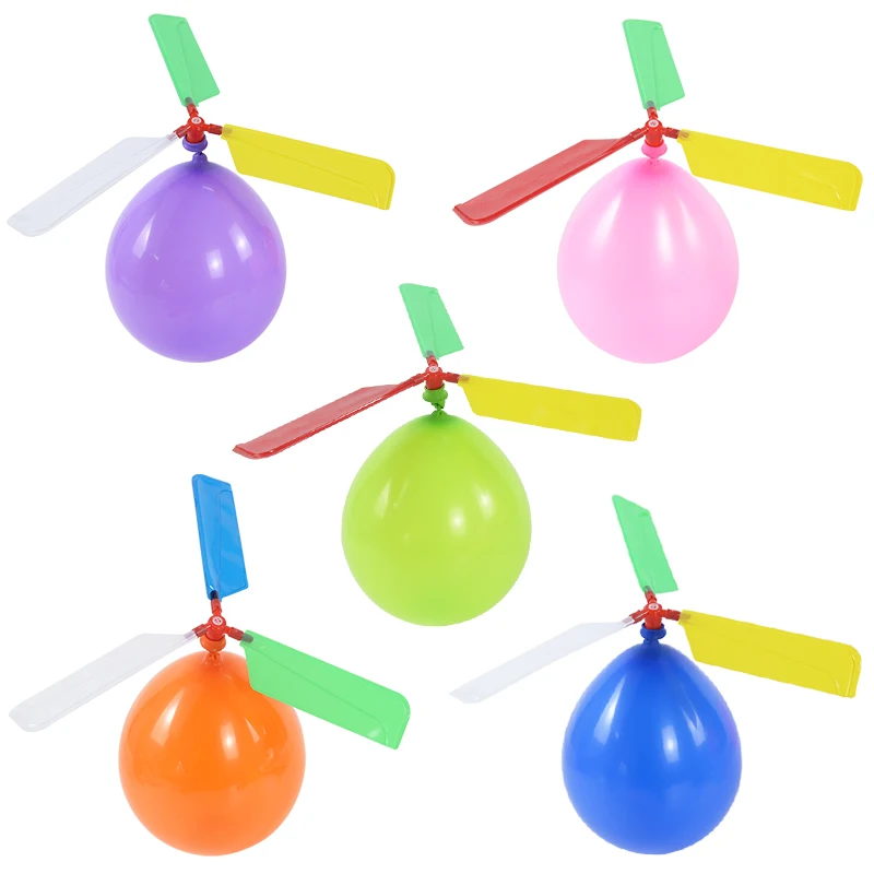 

5pcs Latex Aircraft Helicopter Balloon Outdoor Playing Flying Ballon Toys Kids Birthday Party Favors Children's Gift Air Balloon