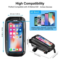 wild man bicycle bag 1l frame front tube cycling storage bag waterproof phone case holder 6 9in touchscreen bag bike accessories
