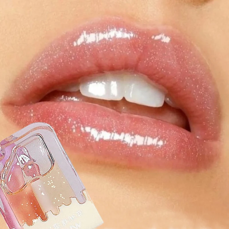 

Mirror Crystal Jelly Lip Gloss Shiny Clear Wet Gloss Moisturizing Lip Glaze Glitter Liquid Lipstick Lip Oil Lip Tint Care Makeup