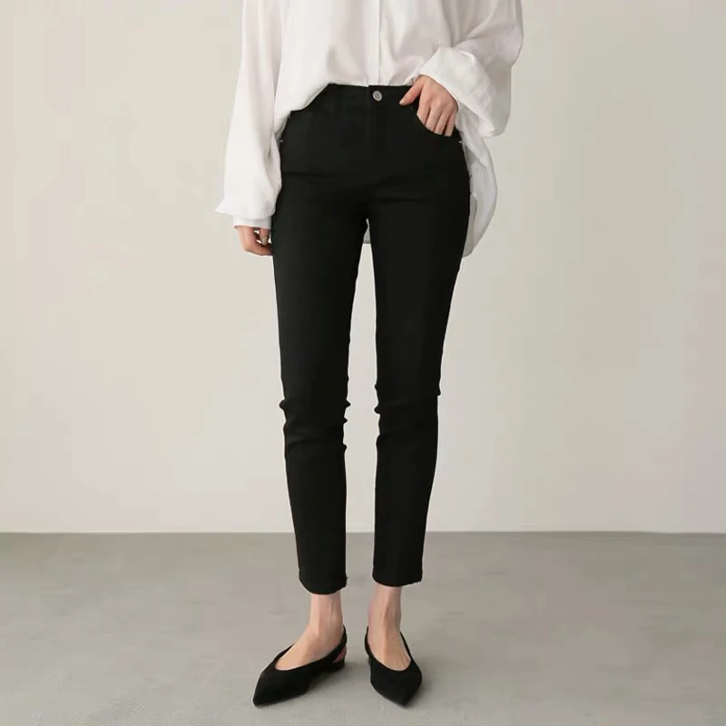 Брюки Стрейч Женские С Высокой Талией Купить