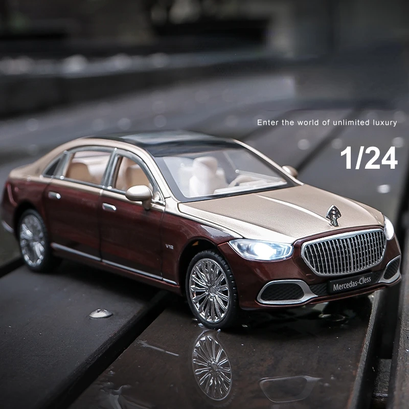 

Diecast 1:24 Scale Maybach S680 Alloy Car Model Simulation Collection Miniauto Toy Car Boy Gift Diecasts & Toy Vehicles