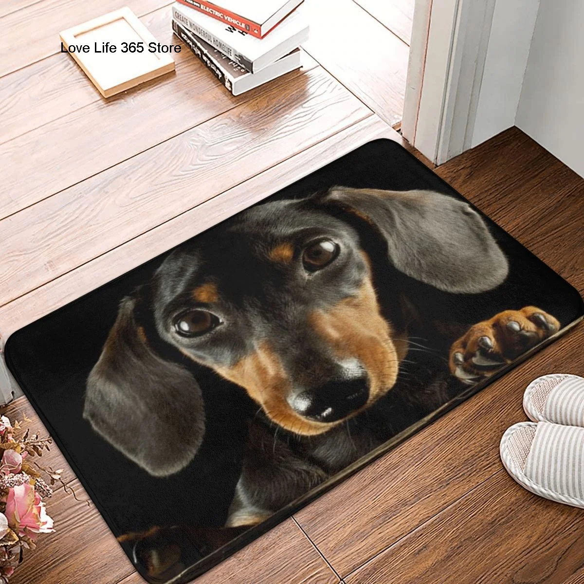 

Dachshund Dog Photo Portrait Doormat Printed Bedroom Entrance Floor Mat Balcony Rug Door Mat Pets Animal Decoration Area Rugs