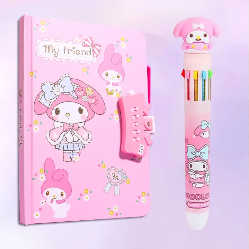

Детский блокнот с замком MINISO Kuromi Melody Girl