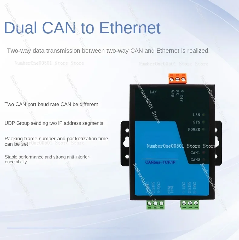 CAN-Ethernet модуль Canet Ethernet для шлюза преобразования шины CAN совместимого с розеткой