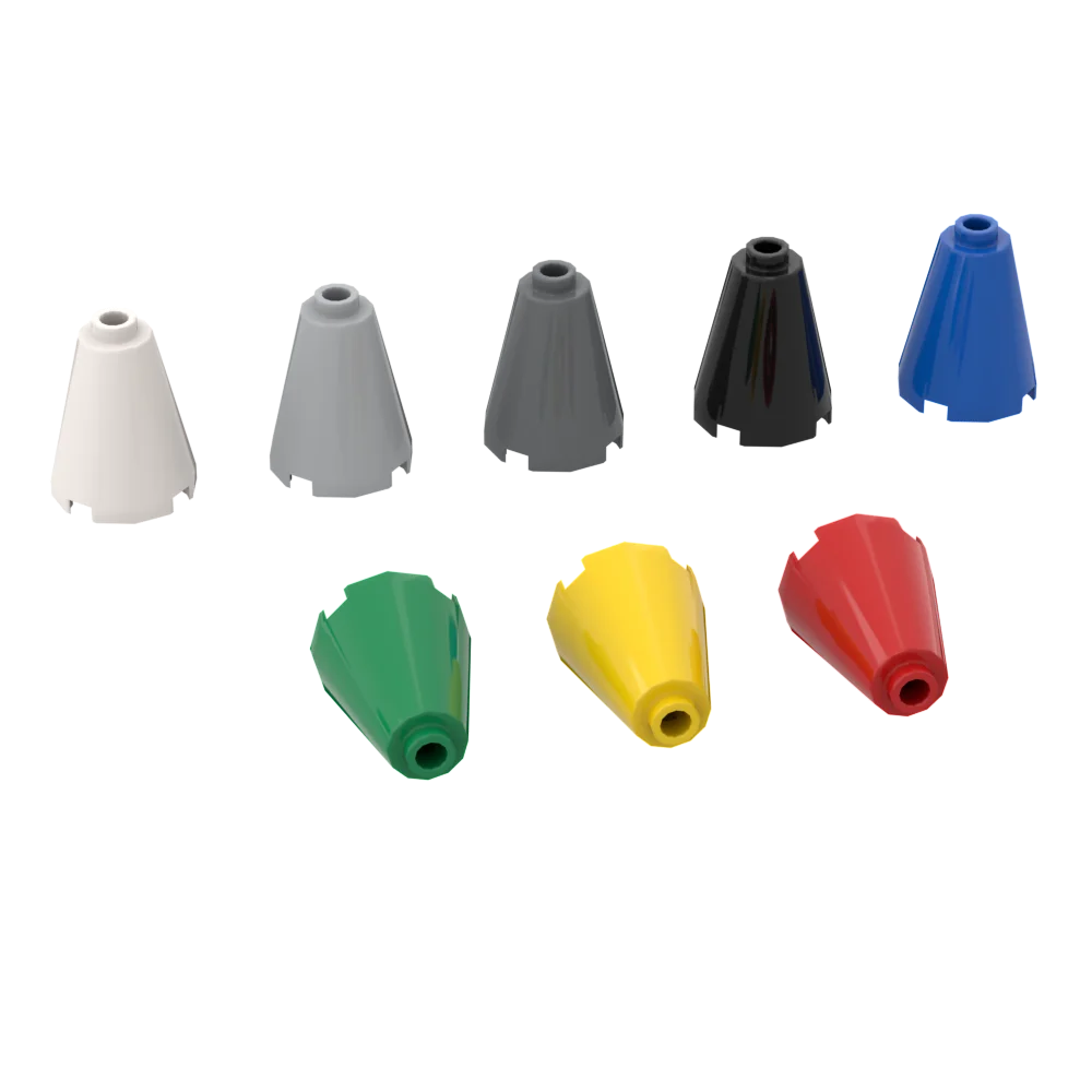 10 шт., детали MOC 3942c 14918, конус 2x2x2 с открытым гвоздиком, Совместимые Кирпичи, сборный конструктор «сделай сам», Детский конструктор, игрушка-мозг