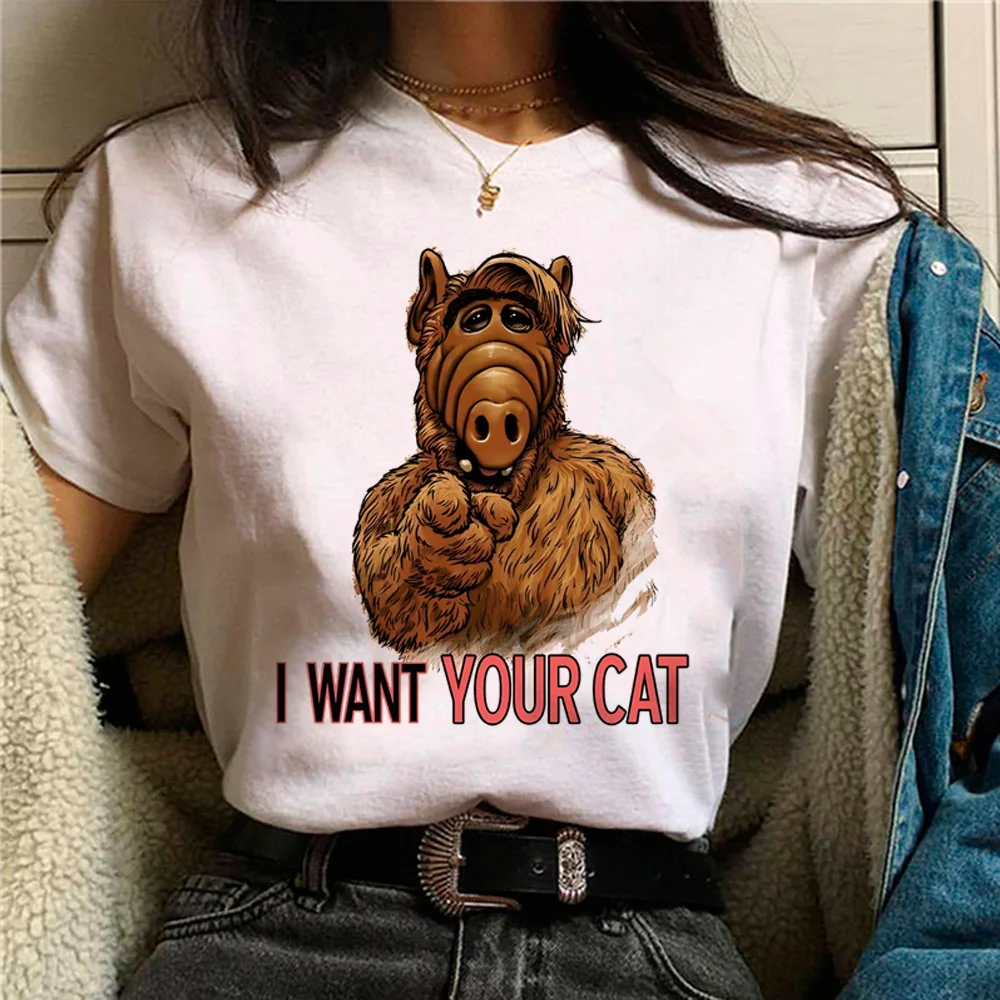 Футболка Alf женская футболка с графическим рисунком забавная дизайнерская