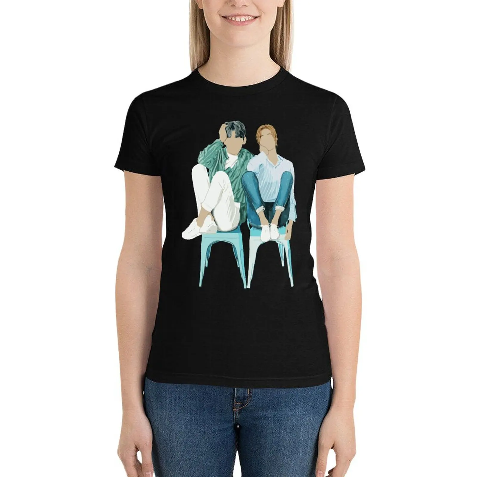 Подозрительный партнер Kdrama постер с футболкой Ji Chang Wook милые топы принты животных