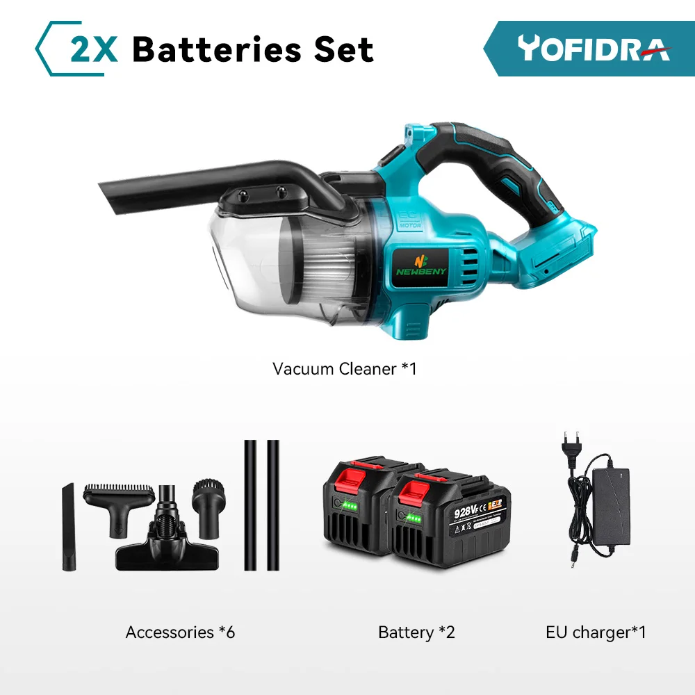 

Беспроводной пылесос Yofidra 1000 Вт для Makita 18 В
