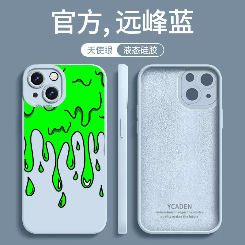 

Hot Paint Graffiti Art Phone Case For iPhone 13 12 11 14 Pro Max X XR XS 8 7 Plus Full Lens Protection Shockproof Silicon Cover