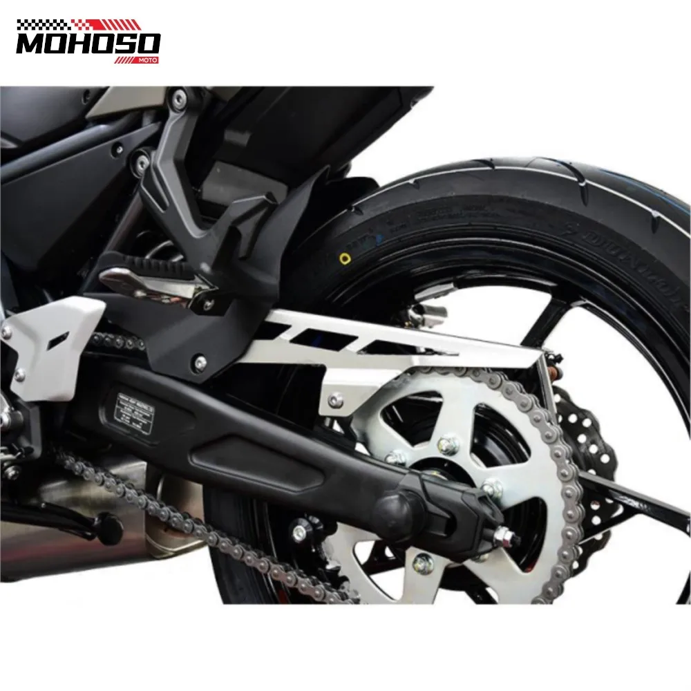 Фото Для Kawasaki Z650 2018-2023 2024 2025 Z650RS Ninja 650 ZX-6R Защитная крышка задней цепи D-TRACKER 125 KLX150L KLX125 KLX140 №2